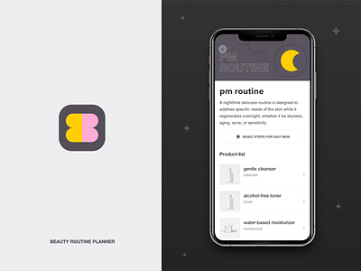Basic Beauty - Routine Planner iOS app