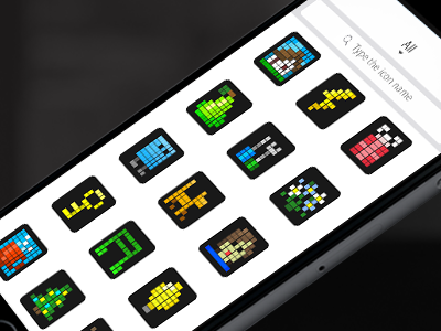 LaMetric's icon gallery gallery icons ios mobile pixel ui