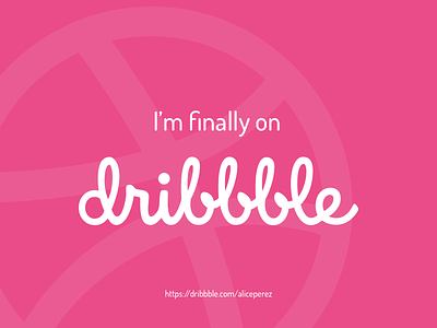 Hello Dribbble! debut firstshot invitation