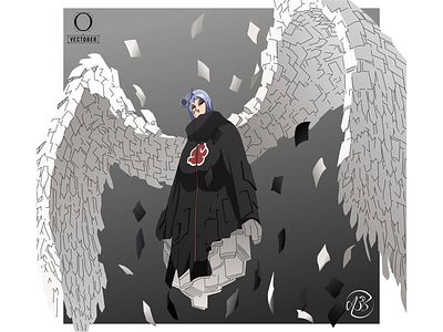 Vector Konan Akatsuki anime graphic design illustration vector