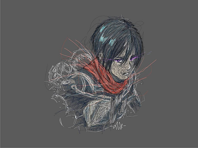 Scribble Anime anime design illustration scribble