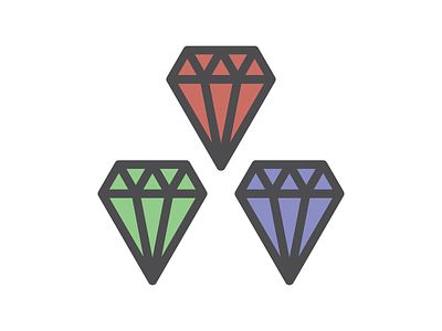 Diamonds crystal diamond emerald gemstone illustration minimal ruby sapphire triangle vector