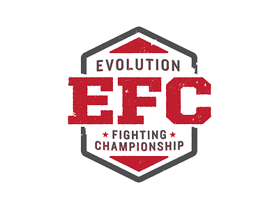 Evolution Fighting Championship championship evolution fight night fighting hexagon kansas logo mixed martial arts mma vector wichita