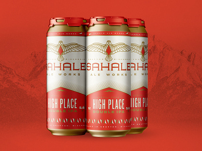 Sahale 4 pack ale beer branding falcon mountain packaging