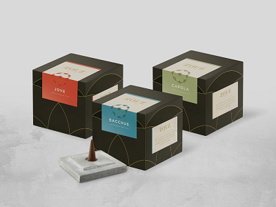 Zouz Incense branding branding design incense packaging