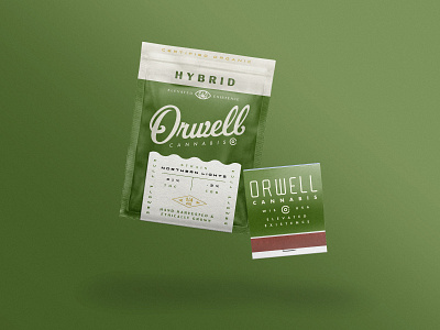Orwell cannabis cannabis branding cannabis packaging packaging