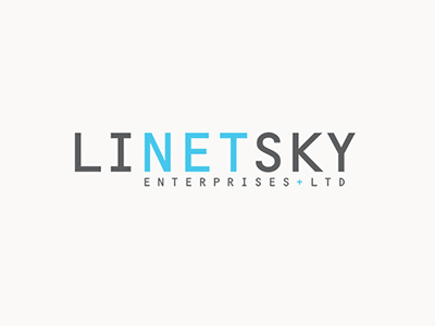 Linetsky Enterprises LTD banding blue grey it linetsky logo