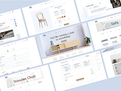 Furnie - E-commerce Website app branding clean design desktop e commerce funiture interior minimal mobile responsive responsive design typography ui ui design ui ux ux vector