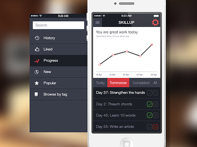 Skills App app flat ios iphone russia skills