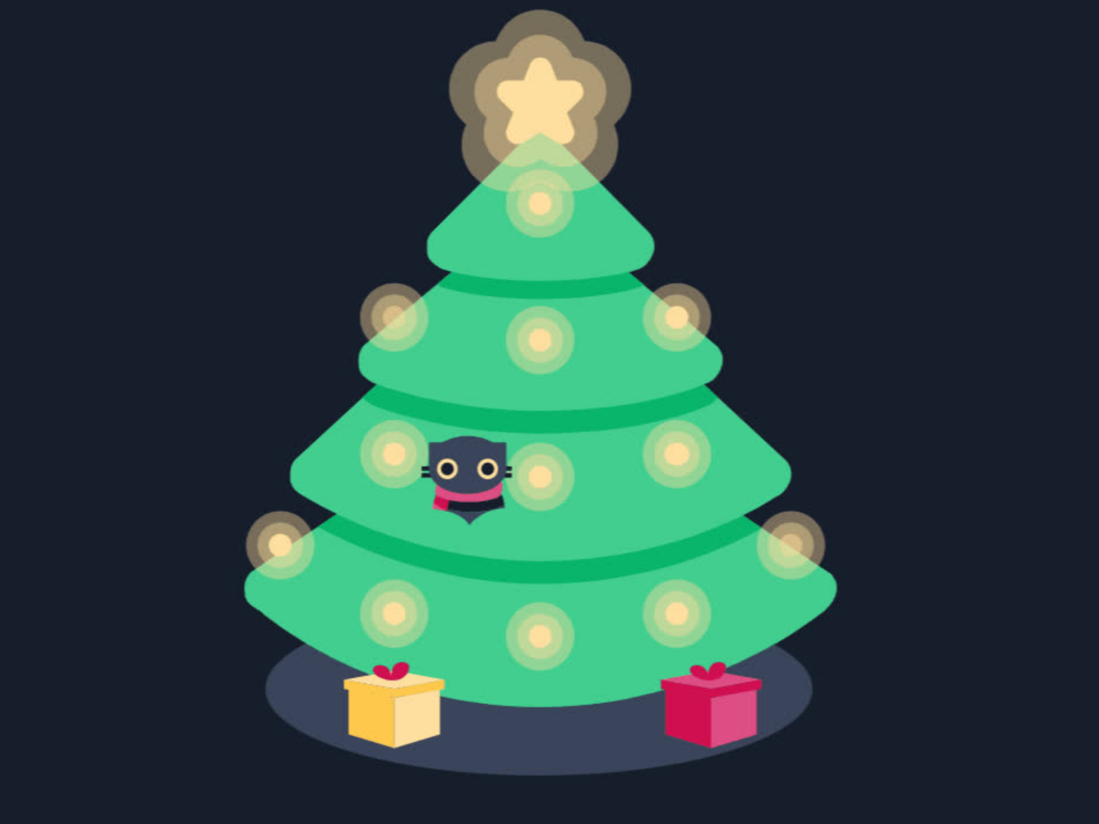 Pure CSS Christmas Tree by frontend.codes on Dribbble