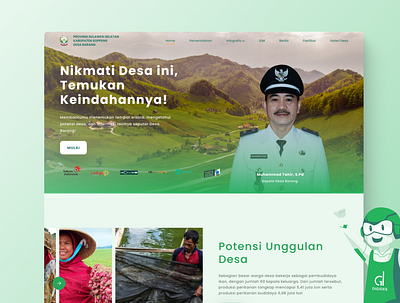 Website Profil Desa PT. Digital Desa Indonesia branding design ui uiux ux web design