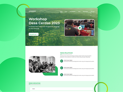 Website Pendaftaran Program Desa Cerdas branding design smartvillage ui uiux ux village web design