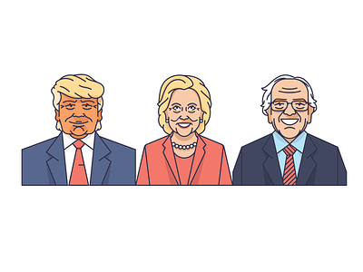 2016 Presidential Candidates bernie clinton donald hillary sanders trump