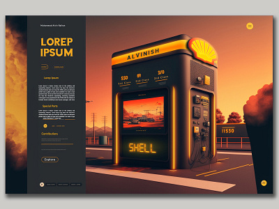 Website Shell Gas Station Design - Example 3