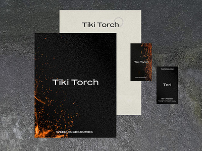 Tiki Torch weed branding stationary