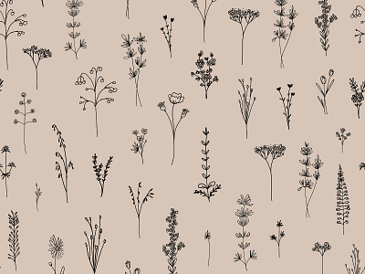 Wildflowers Pattern 2021 digital floral flowers illustration pattern procreate