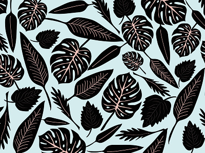 Black monstera black botanic flowers leaves monstera nature pattern