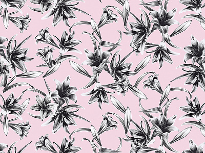 Lilium ink pattern