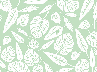 Monstera pastel draw graphic design illustration leaves monstera nature pattern seamless pattern textile vector