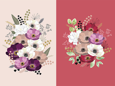 Anemones & Gardenia