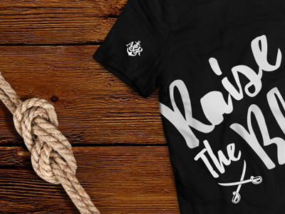Raise The Black anchor anchor and raid black blacksails creative design pirate pirates sword tshirt typography
