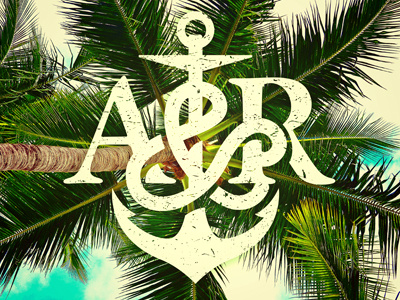 Palm Tree anchor and raid creative palm tree design graphic design jolly roger palm photography pirate pirates typography