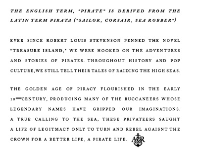 Pirate Life anchor anchor and raid design ocean pirate life pirates print sea
