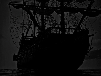 Dark & Stormy anchor anchor and raid design ocean pirate life pirate ship pirates print rum sea storm