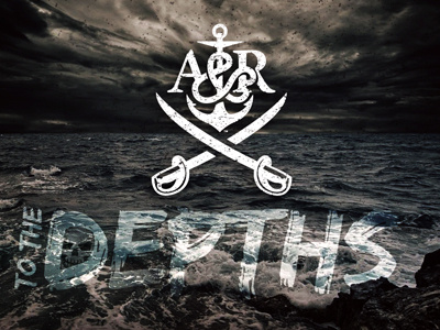 To The Depths anchor creative design logo ocean pirate pirates pirates life for me sea storm