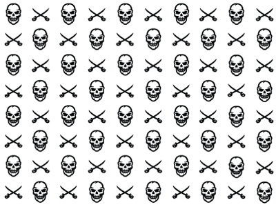 Skulls & Swords design pattern pirate pirates skulls sword swords vector