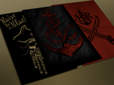 Posters anchor anchor and raid design logo pirate pirates poster print screen print swords