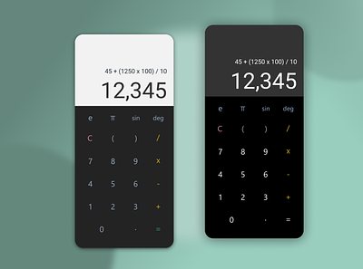 Daily UI #004 Calculator androiud app app design apple interface ios ui uidesign uxui