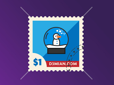 Christmas stamp v.3 - Snowball