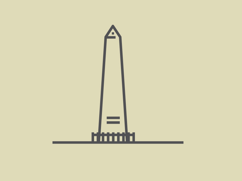 Obelisco - Buenos Aires argentina buenos aires city flat style icon set landmark