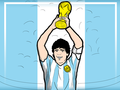 Maradona argentina cup football maradona soccer sports trophy world cup