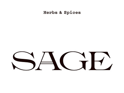 Sage design type typography