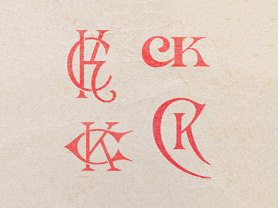 CK Monograms branding design icon logo monogram monogram letter mark monogram logo typography