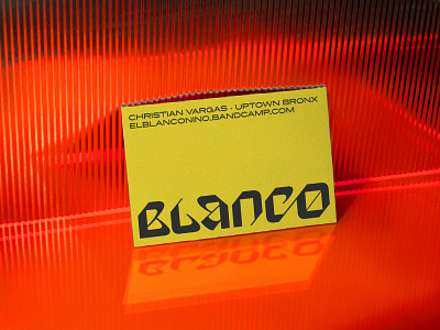 BLANCO branding businesscard design lettering lockup typography