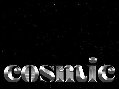 cosmic design lettering type type design typography
