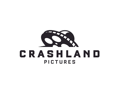 Crashland Pictures aliens branding cinema film film reel logos movies space ufo