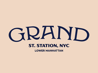 Grand Station NYC branding design lockup