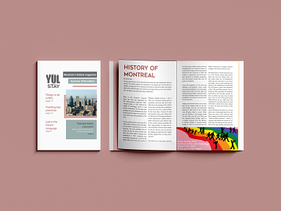 YUL Stay Montreal Magazine branding cd cover art design graphic design illustration layout magazine typography