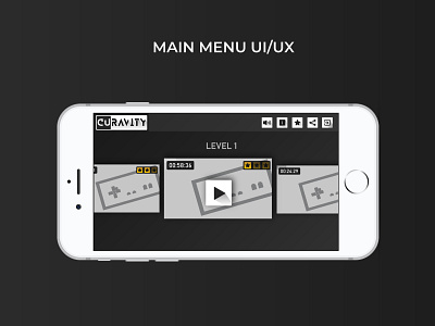 Curavity Main menu UI Design