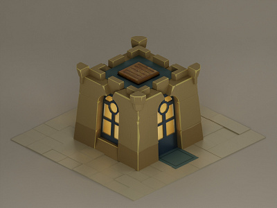 Isometric Low-Poly house