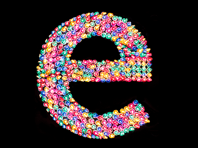 Holiday Light Letter Experiment II christmas crusty experimental festive greetings holiday lettering lights