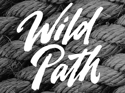 Wild Path branding brushscript identity lettering logo rustic script vector wild