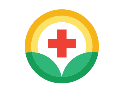 Patients First branding cannabis flat icon iconography leaf logo medical medicinal medicine