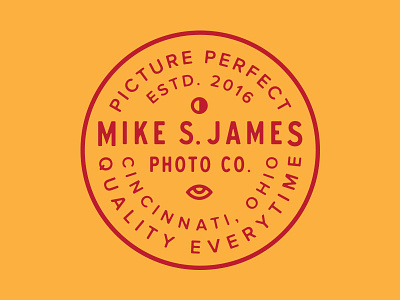 MSJ Photography Co. badge cincinnati condensed icon lockup logo ohio photographer photography sans type