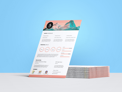 Modern CV cv design graphic design illustration modern pro professional resume unique