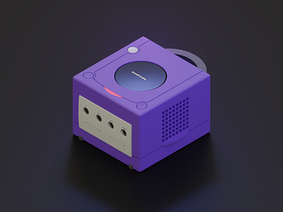 Nintendo GameCube 3d illustration